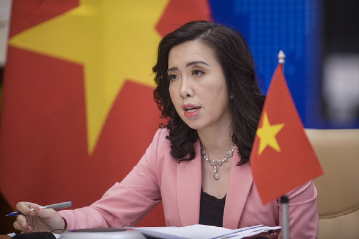 Spokesperson of the Vietnamese Foreign Ministry Le Thi Thu Hang. Photo: VOV