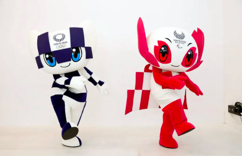 The two mascots. Photo: Tokyo 2020