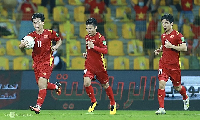 Vietnam in the second World Cup qualification round in June 2021. Photo: VnExpress