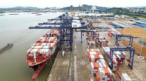 The Cai Lan International Container Terminal in the northern province of Quang Ninh ranked at 46th in the Container Port Performance Index launched by World Bank and IHS Markit. Photo: VNA