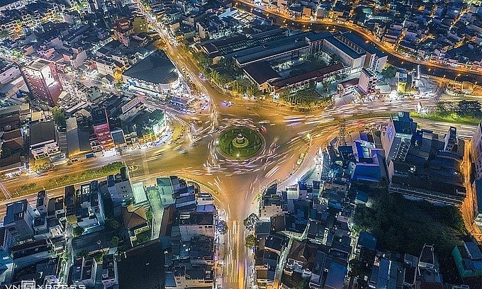 Nightlife in HCMC is seen from above. Photo: VnExpress