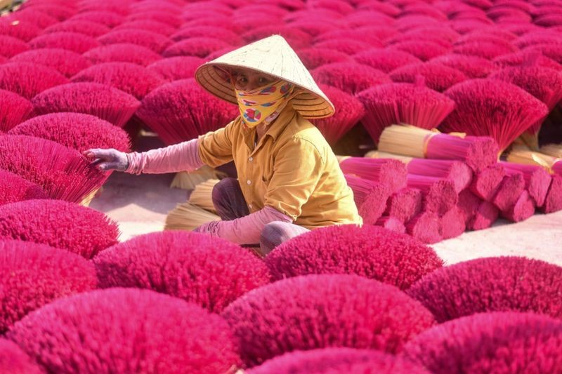 vietnams incense village prepares for lunar new year