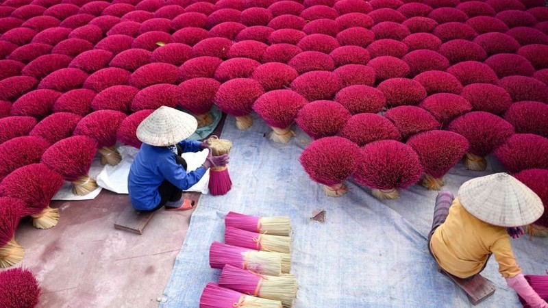 vietnams incense village prepares for lunar new year