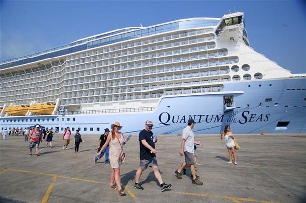worlds most modern cruise ship arrives in hcm city