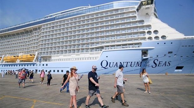 worlds most modern cruise ship arrives in hcm city