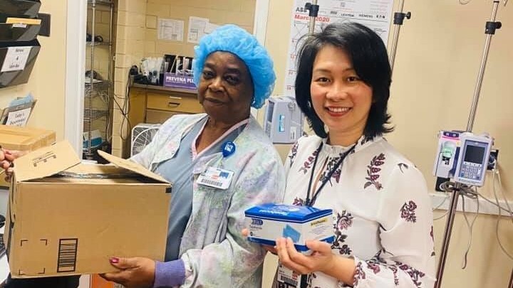vietnamese community in us collects gloves face masks for local hospital