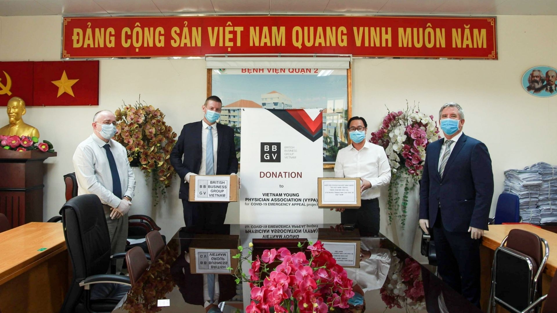 british business group vietnam donates protective equipment for covid 19 combat