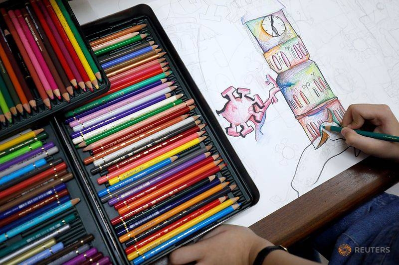vietnamese 10 year old painter creates art from coronavirus chaos