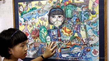 vietnamese 10 year old painter creates art from coronavirus chaos