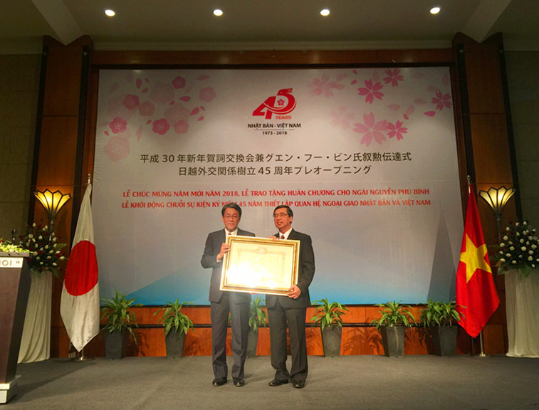 vietnams former ambassador honoured with japanese order of the rising sun