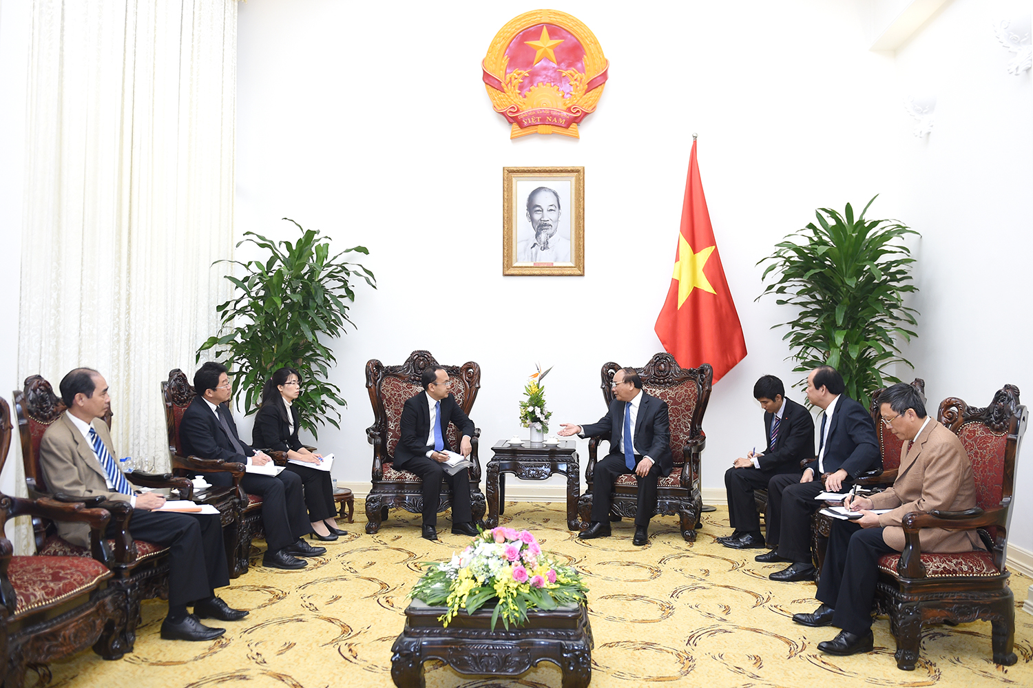 pm to jetro vn to foster cooperation with japanese smes
