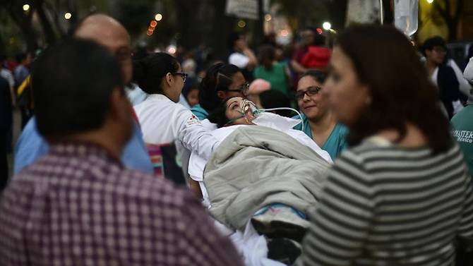 strong quake shakes mexico causing panic yet no reports of damage