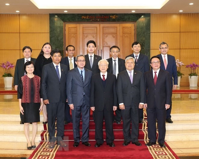 party chief meets asean ambassadors