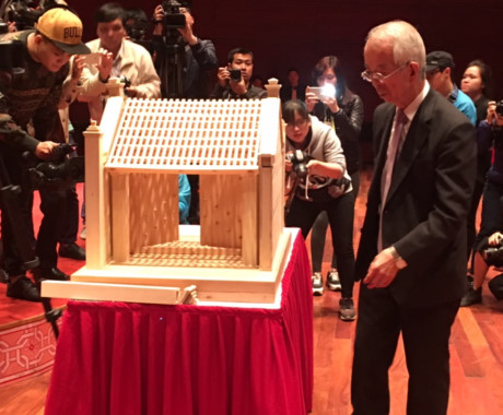 Japanese architect makes model of Vietnamese village gate