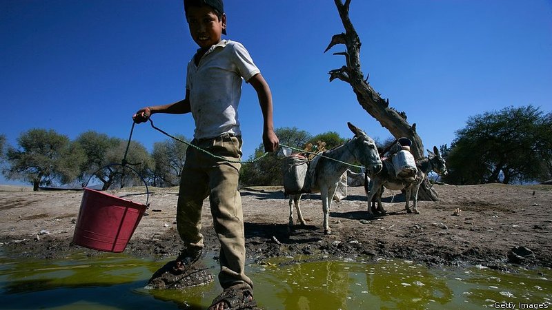 two billion people drinking contaminated water who
