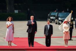 trump meets japanese emperor on state visit overshadowed by trade
