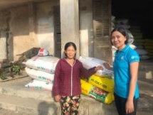 adra helps households overcome damages by typhoon damrey