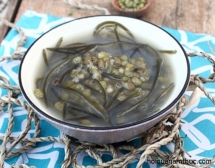 bean porridge with tofu and pickled eggplants a good way to cool down in hanoi summer