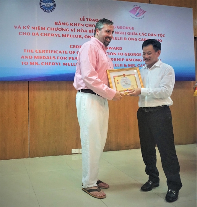 George School honored for contribution in strengthening Vietnam – USA friendship.