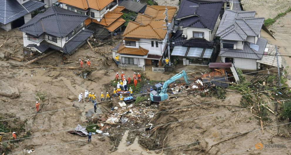 eleven killed at least 45 missing as torrential rain pounds japan