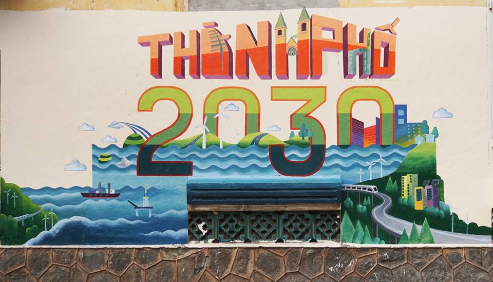 wall paintings encourage environment protection in hcm city