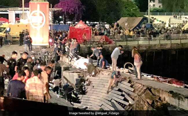 hundreds injured as spanish festival platform collapses into sea