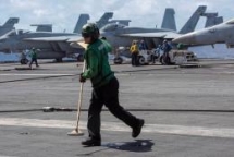 china says it hold military exercises as us carrier enters east sea