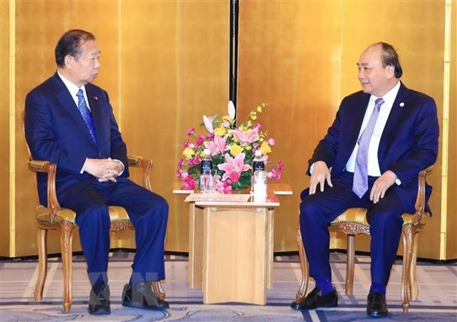 pm receives japan vietnam friendship parliamentary alliance chairman