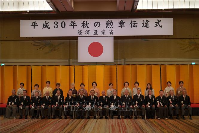 chairman of the overseas vietnamese association in japan conferred order of the rising sun