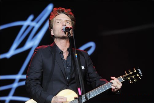 Singer Richard Marx performs at Christmas concert in Vietnam