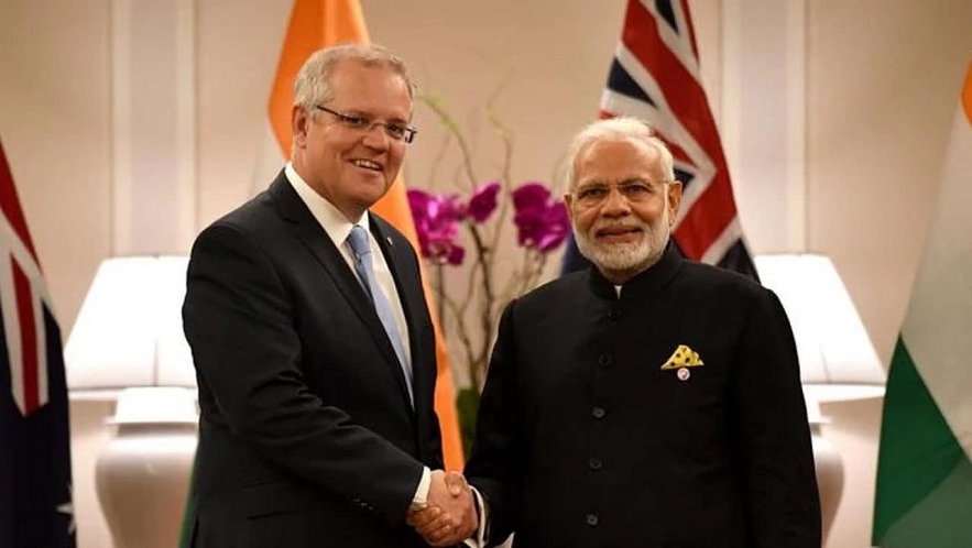 tension in south china sea india australia sign pacts to strengthen military ties